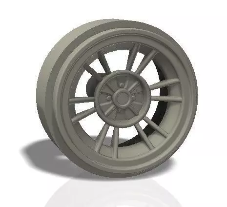 6 double spokes rim - print model 3D print model_0