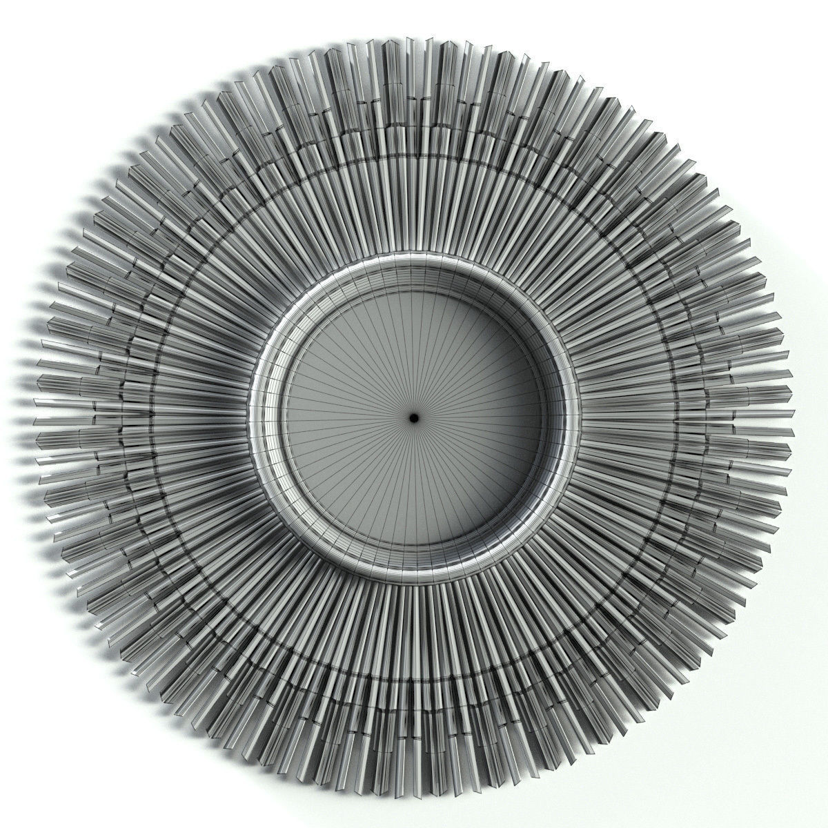 Restoration Hardware 17Th c sunburst mirror 3D model_1