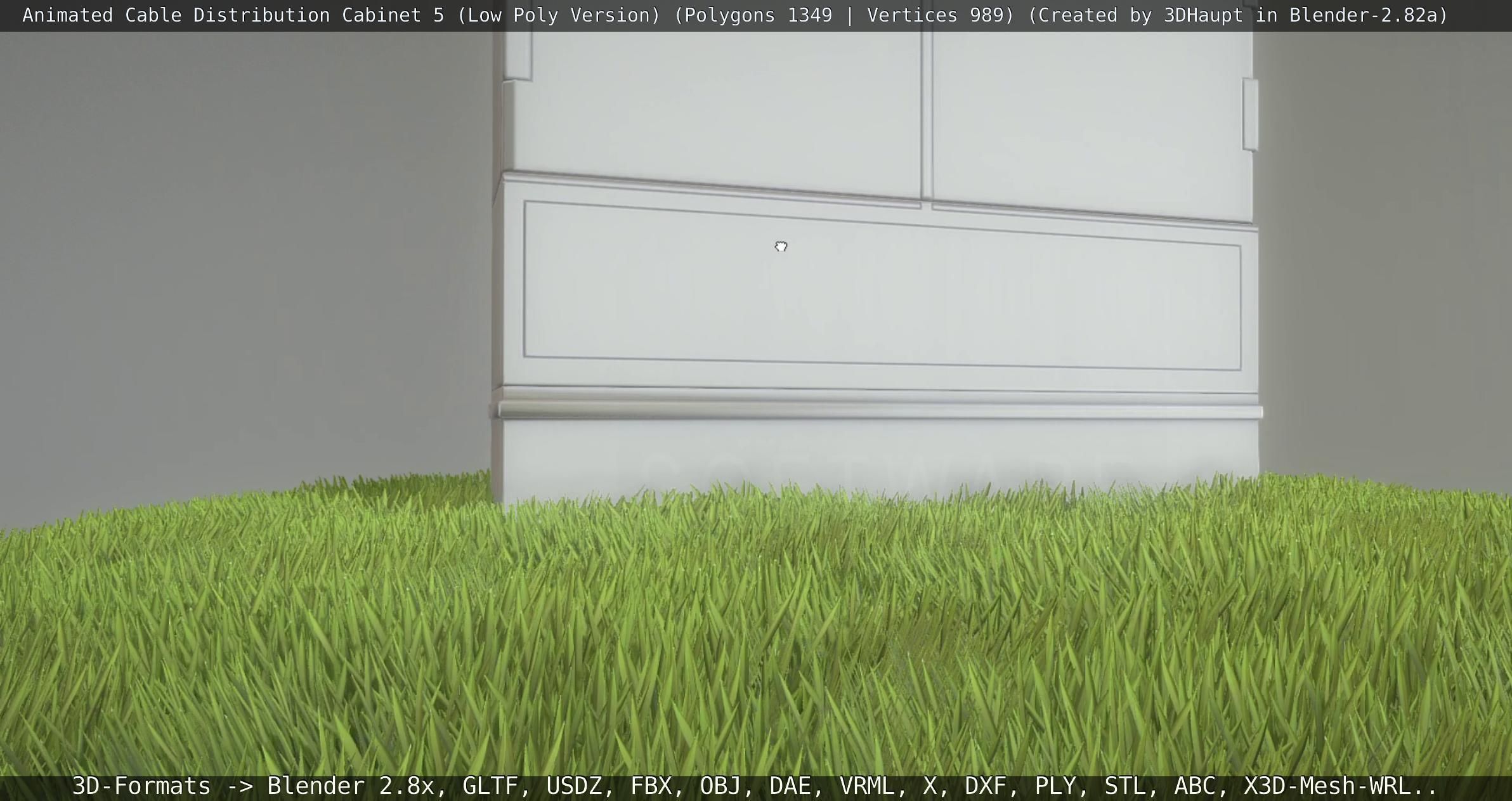 Animated Cable Distribution Cabinet 5 Low-poly 3D model_42