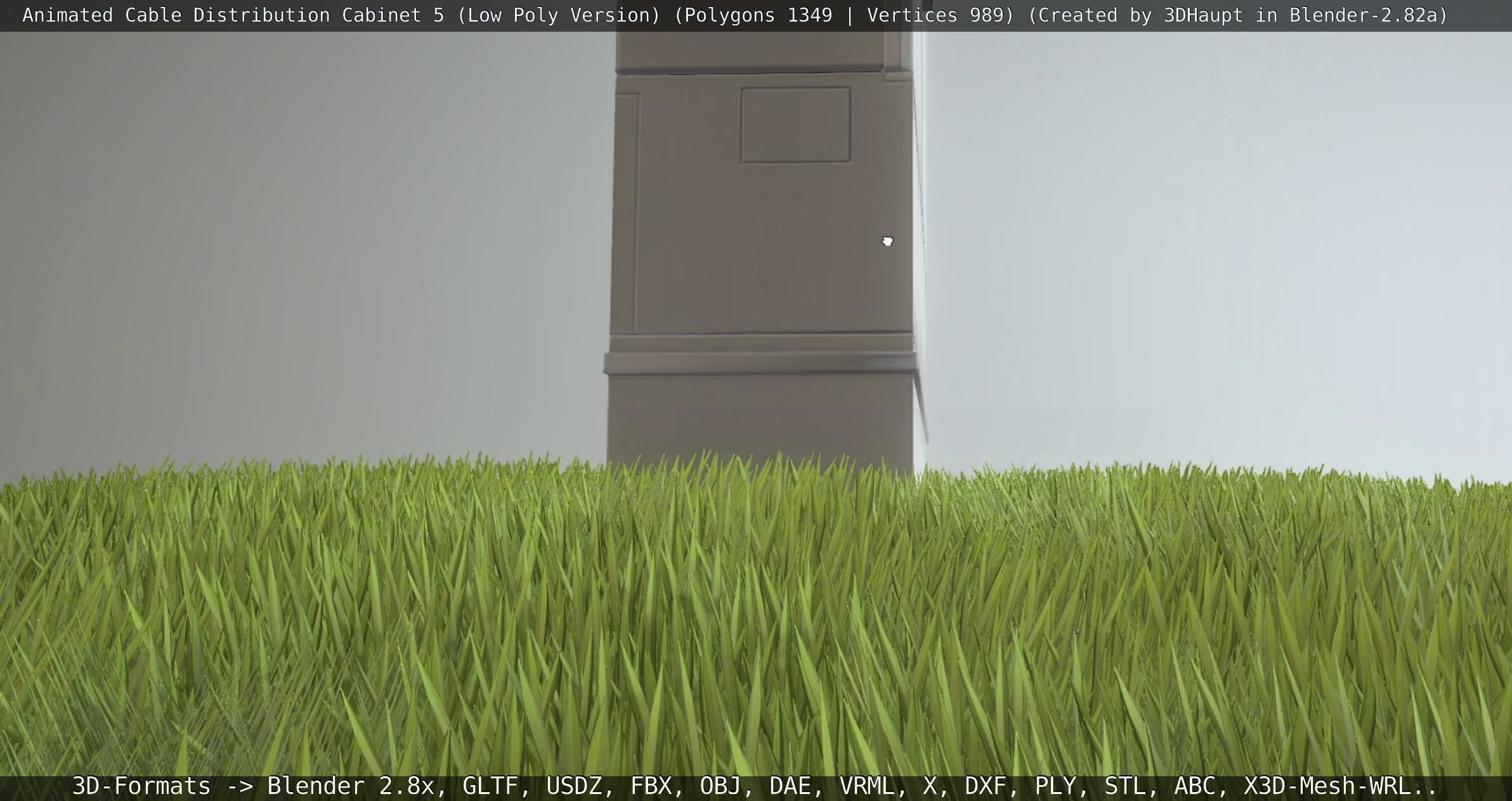 Animated Cable Distribution Cabinet 5 Low-poly 3D model_45