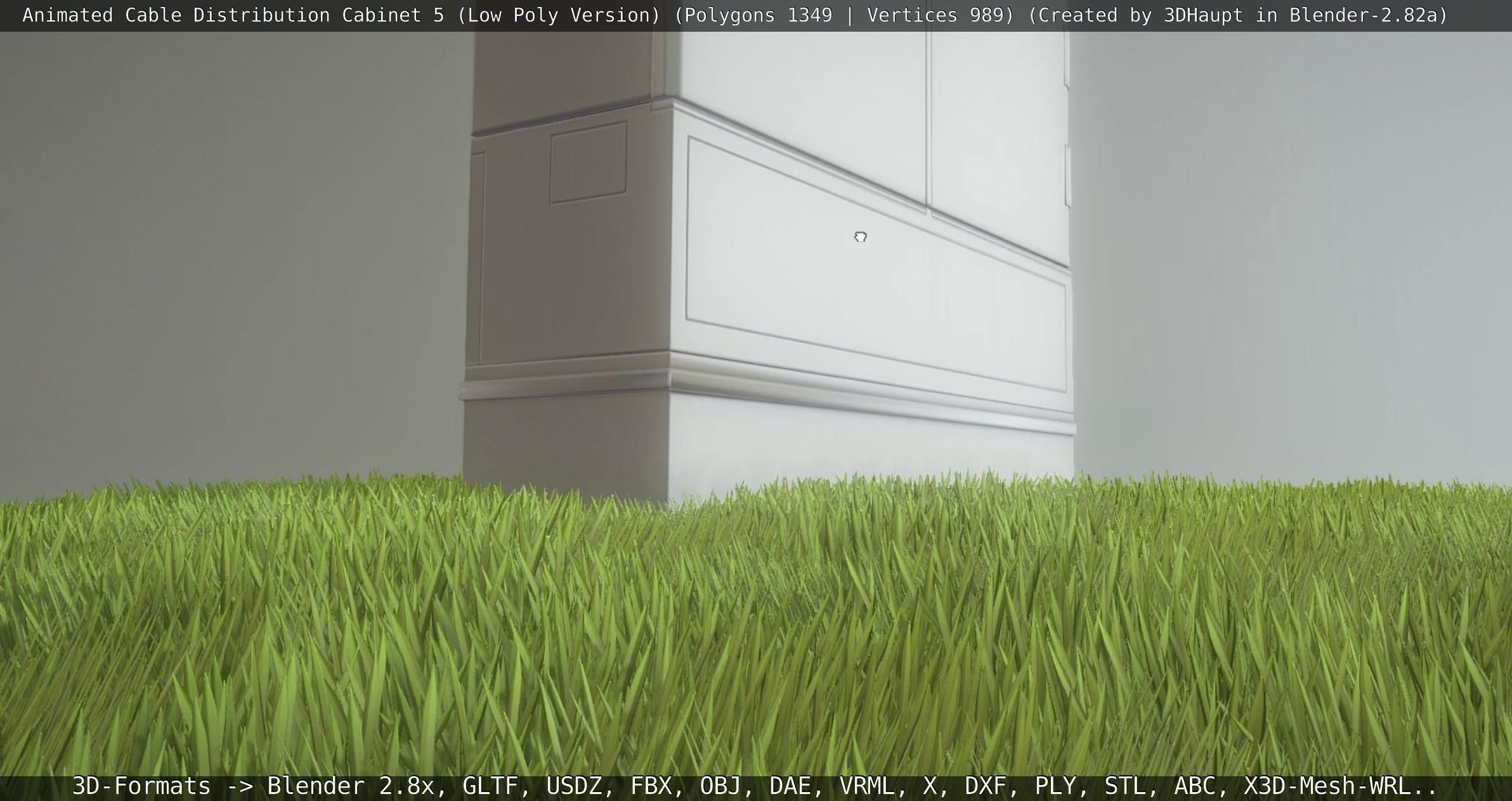 Animated Cable Distribution Cabinet 5 Low-poly 3D model_38