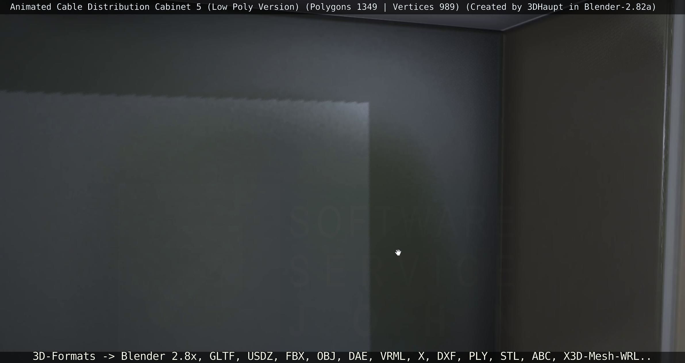 Animated Cable Distribution Cabinet 5 Low-poly 3D model_101
