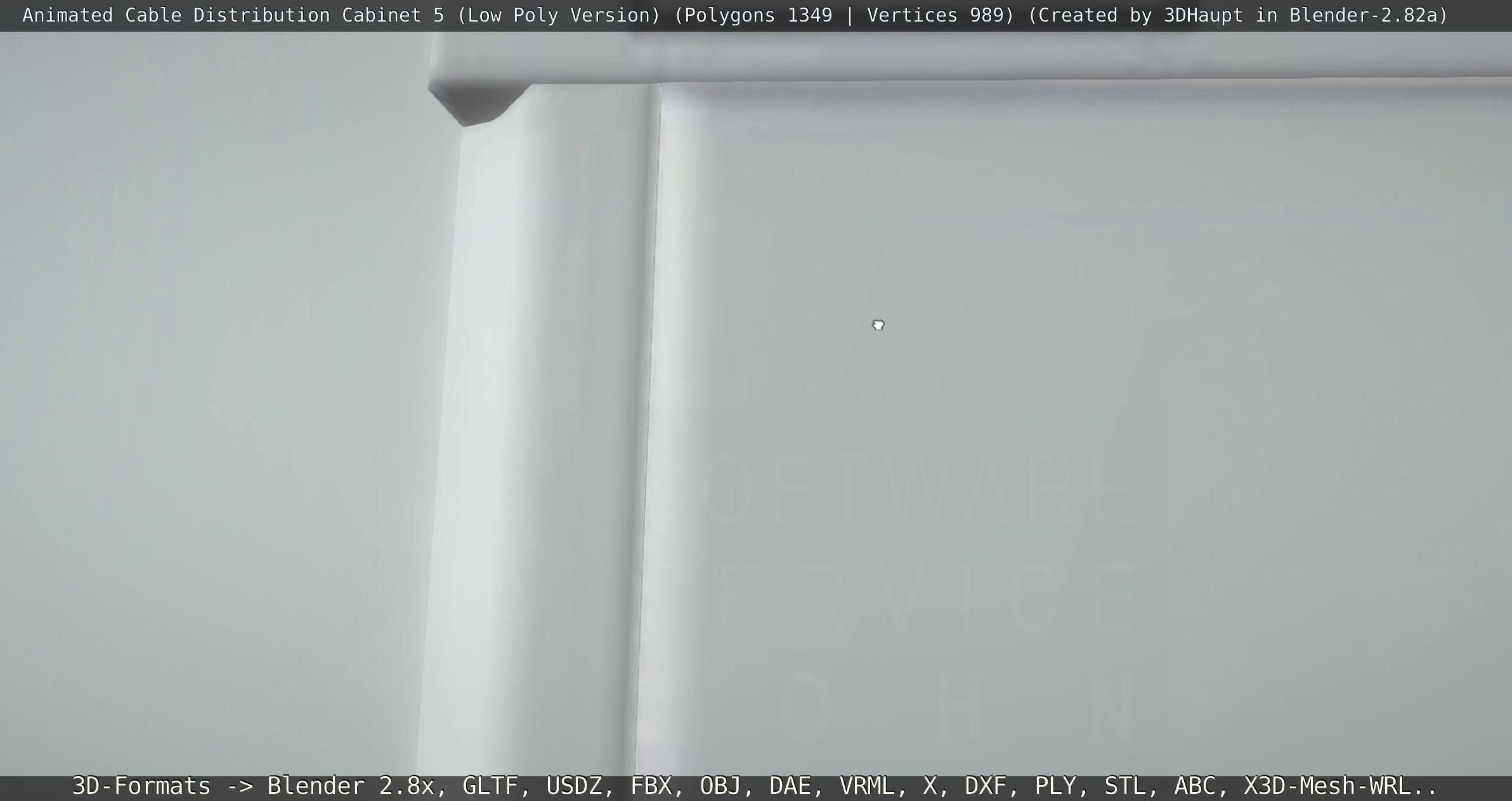 Animated Cable Distribution Cabinet 5 Low-poly 3D model_111