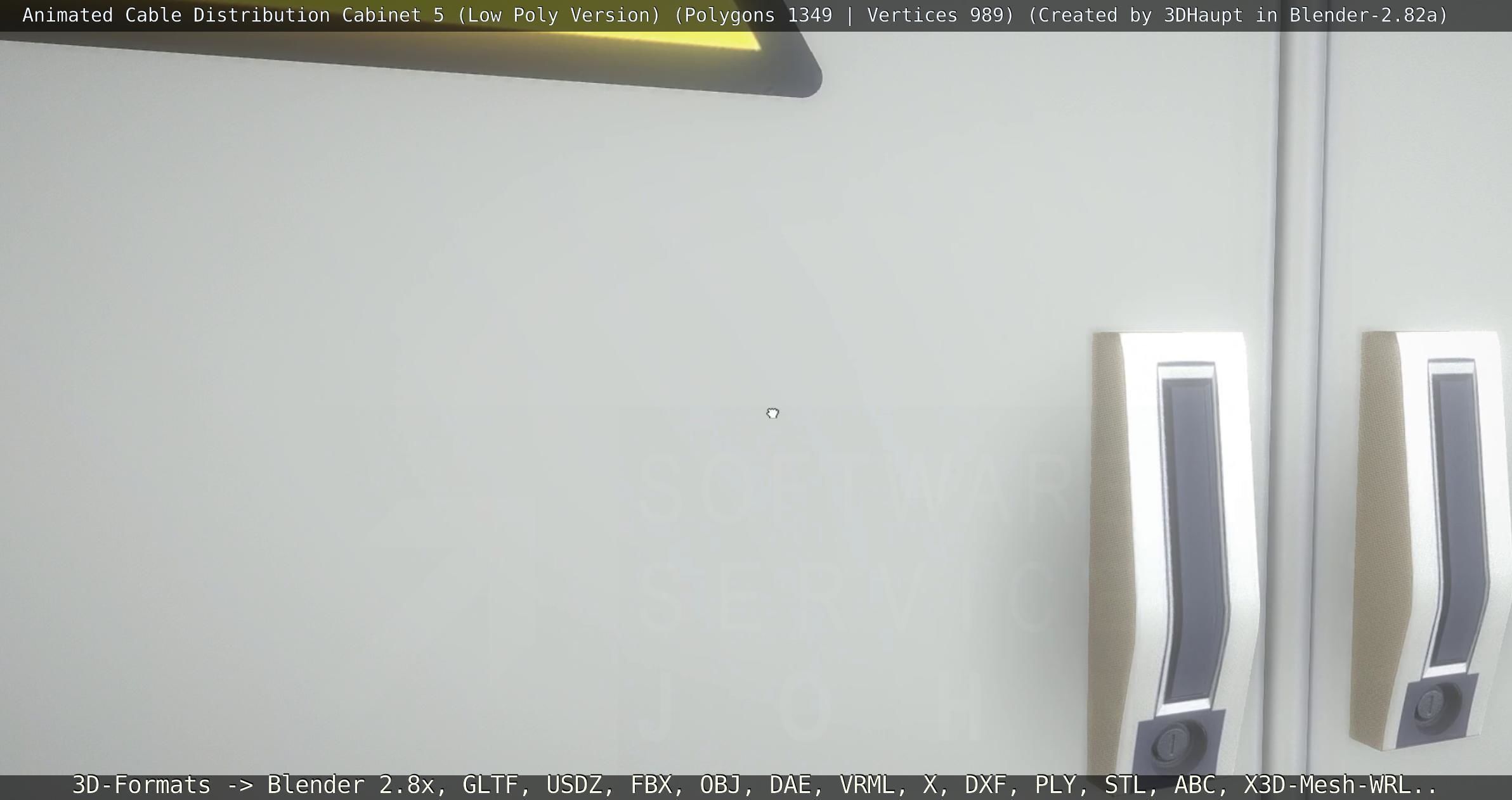 Animated Cable Distribution Cabinet 5 Low-poly 3D model_97