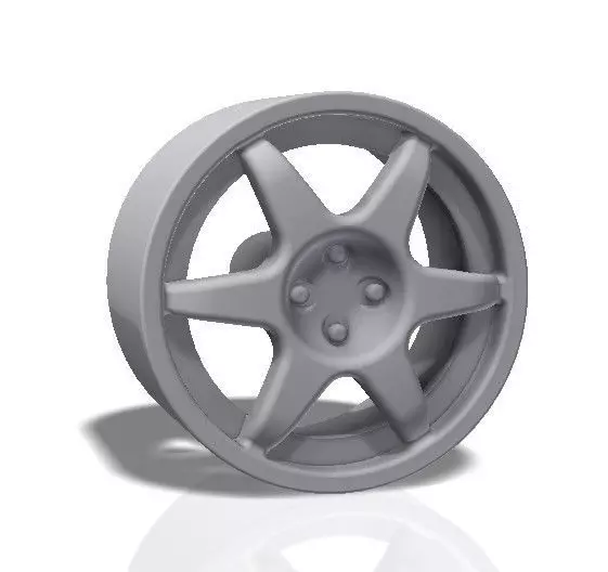 6 spokes rim - print model 3D print model_0