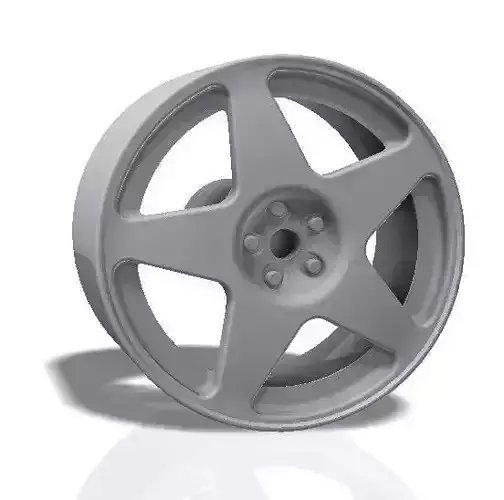 5 spokes rim - print model
