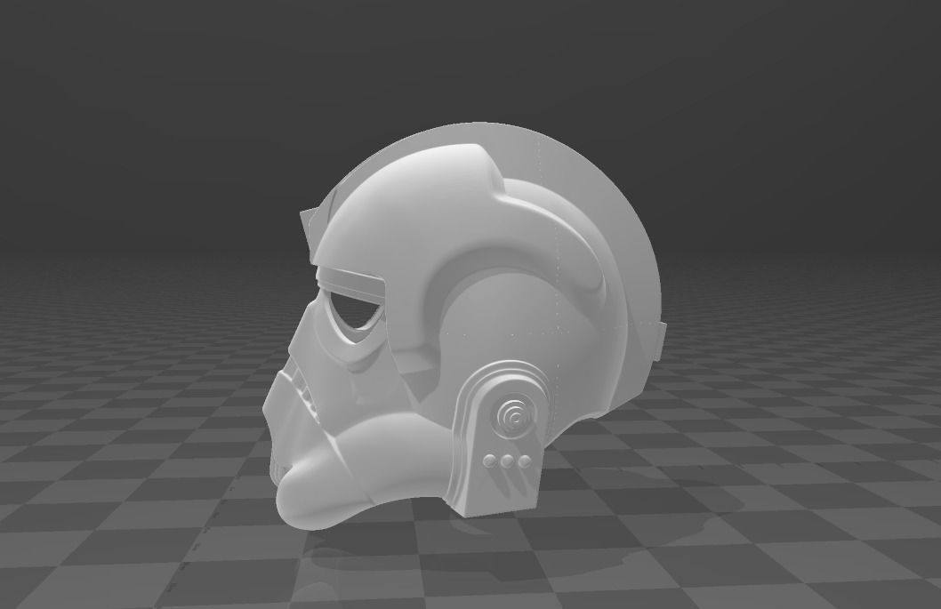 Star Wars Tie Fighter Pilot Helmet  3D print model_1