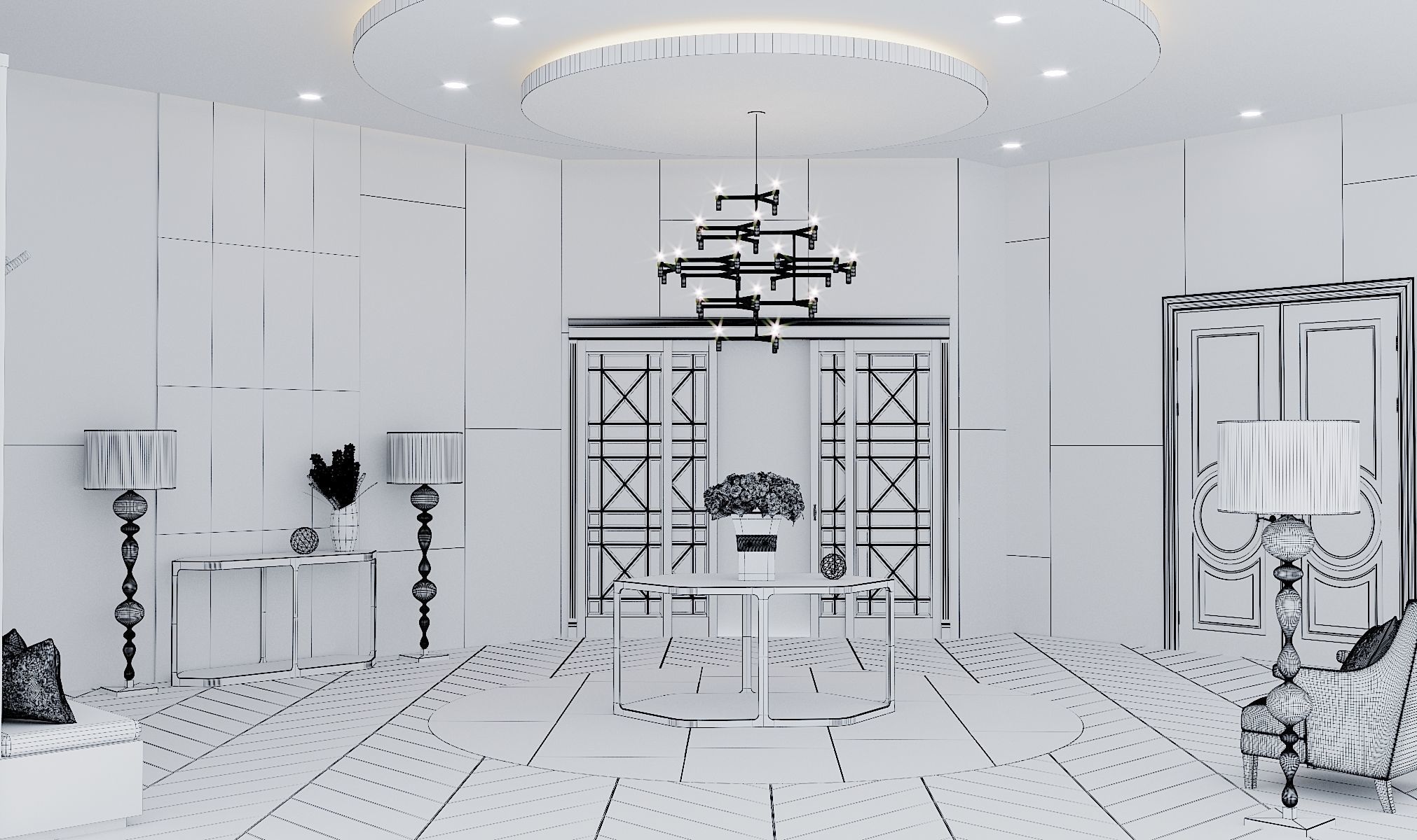 Lobby Entrance 3D model_2