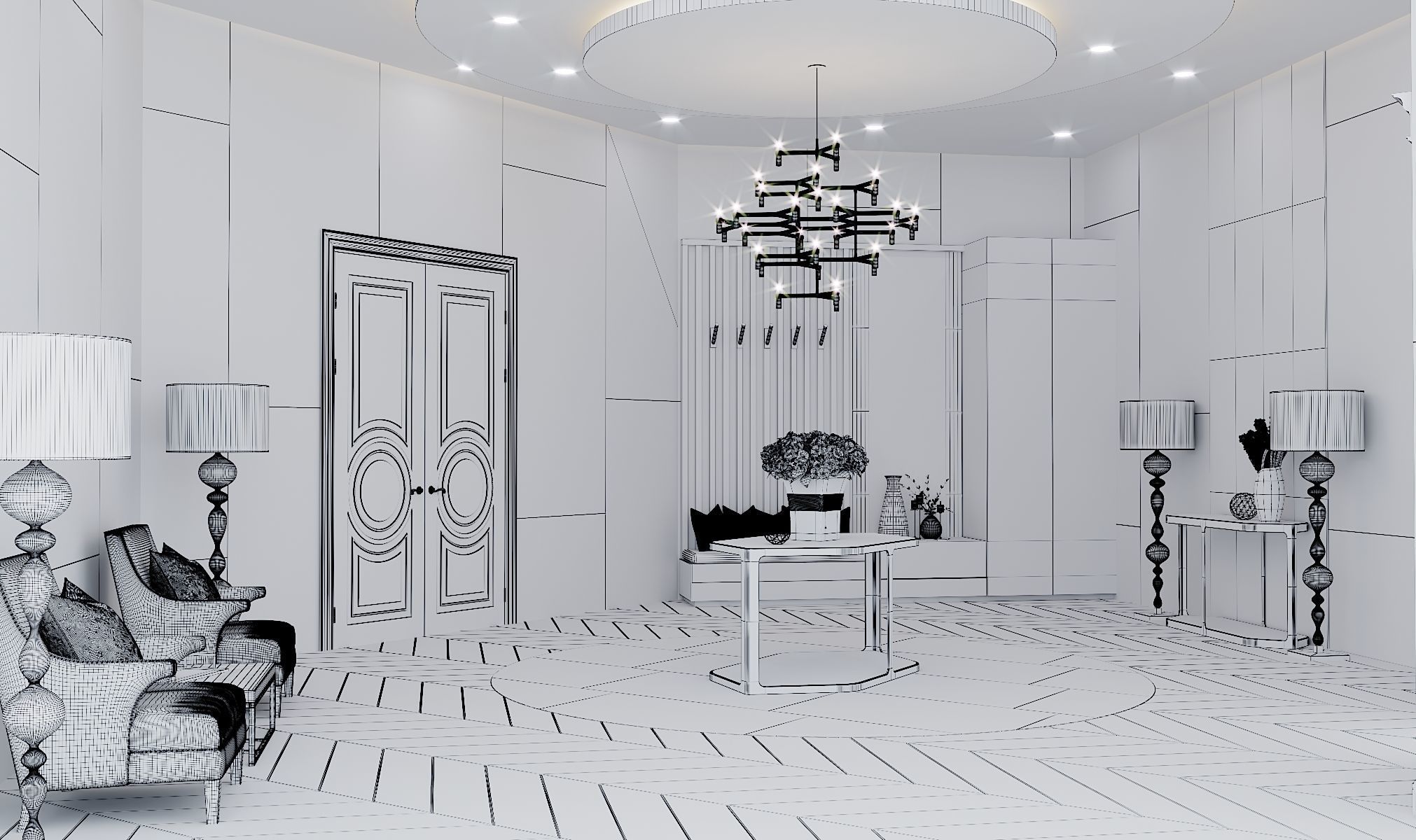 Lobby Entrance 3D model_3