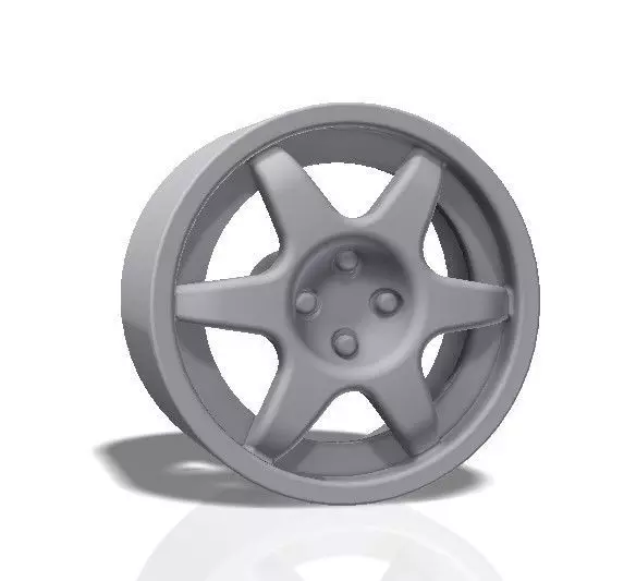 6 spokes rim - print model 3D print model_0