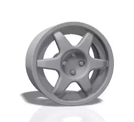 6 spokes rim - print model