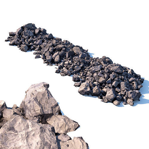 Stone mound Low-poly 3D model