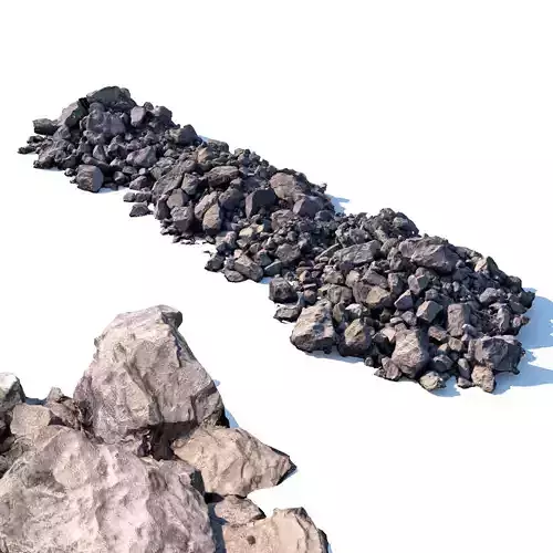 Stone mound Low-poly 3D model