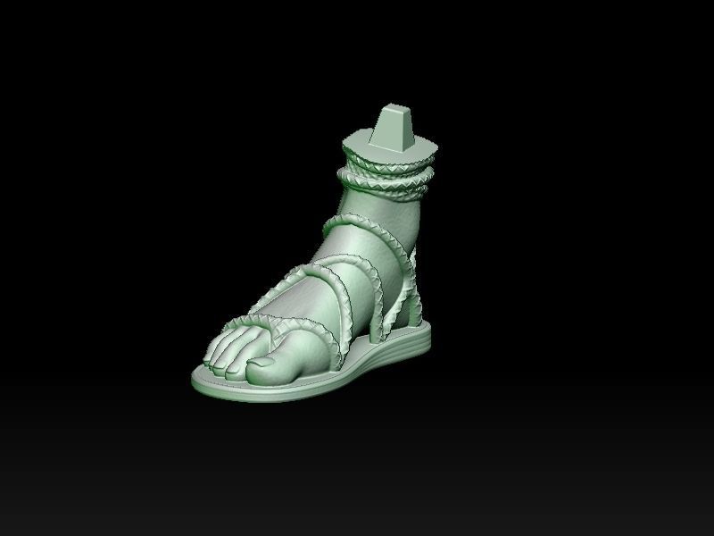 Oola slave standing 3D print model_29