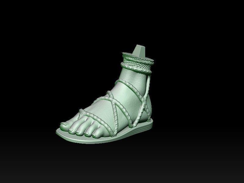 Oola slave standing 3D print model_22