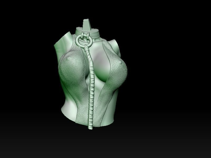Oola slave standing 3D print model_39