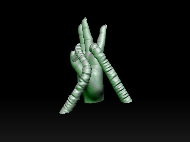 Oola slave standing 3D print model_30