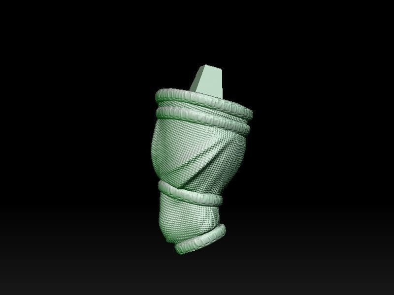 Oola slave standing 3D print model_33