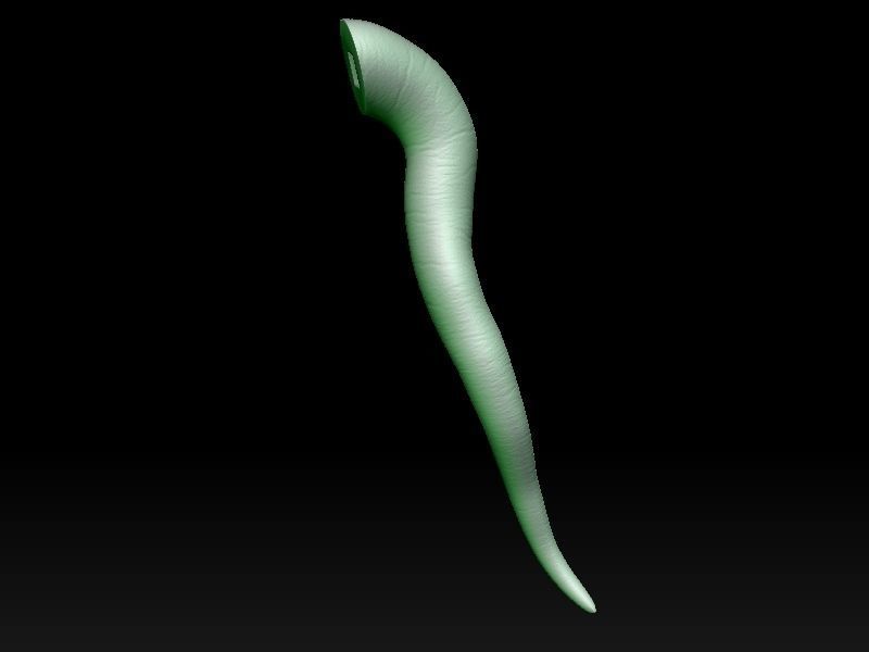 Oola slave standing 3D print model_25