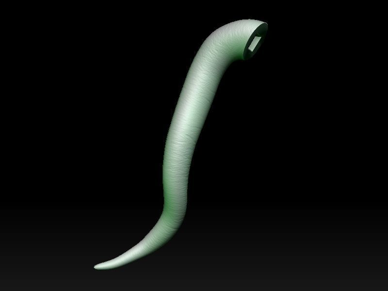 Oola slave standing 3D print model_32