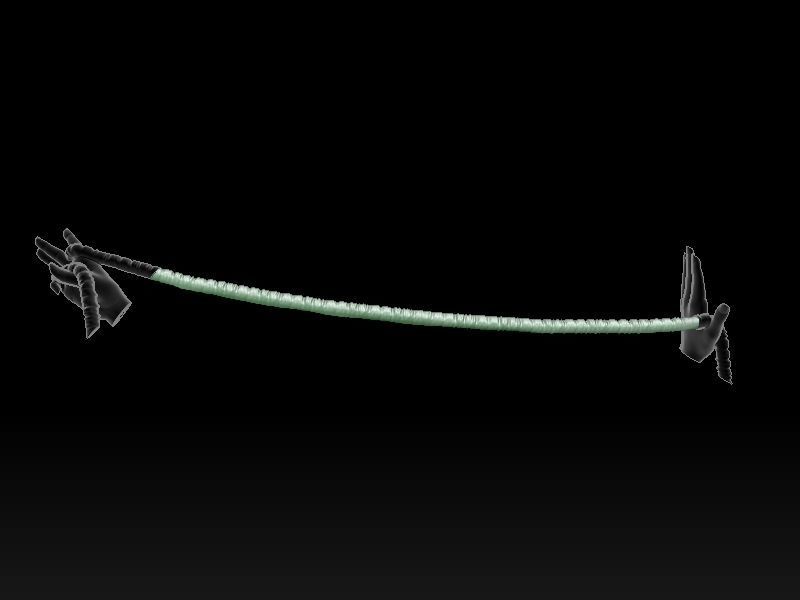 Oola slave standing 3D print model_36