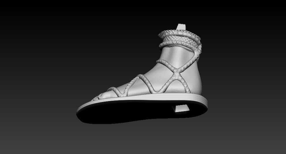 Oola slave standing 3D print model_21