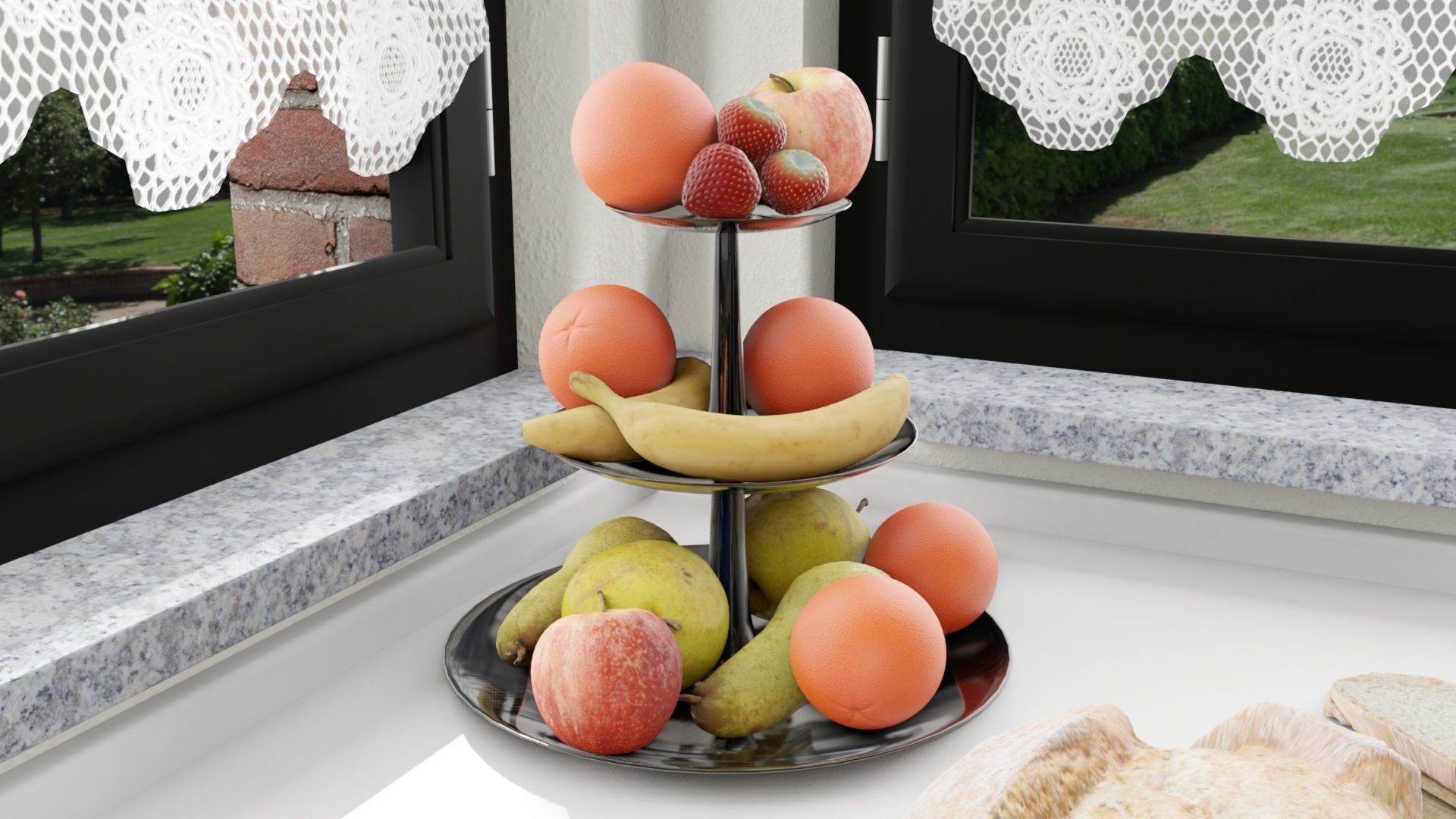 Fruit Bowl Free 3D model_13