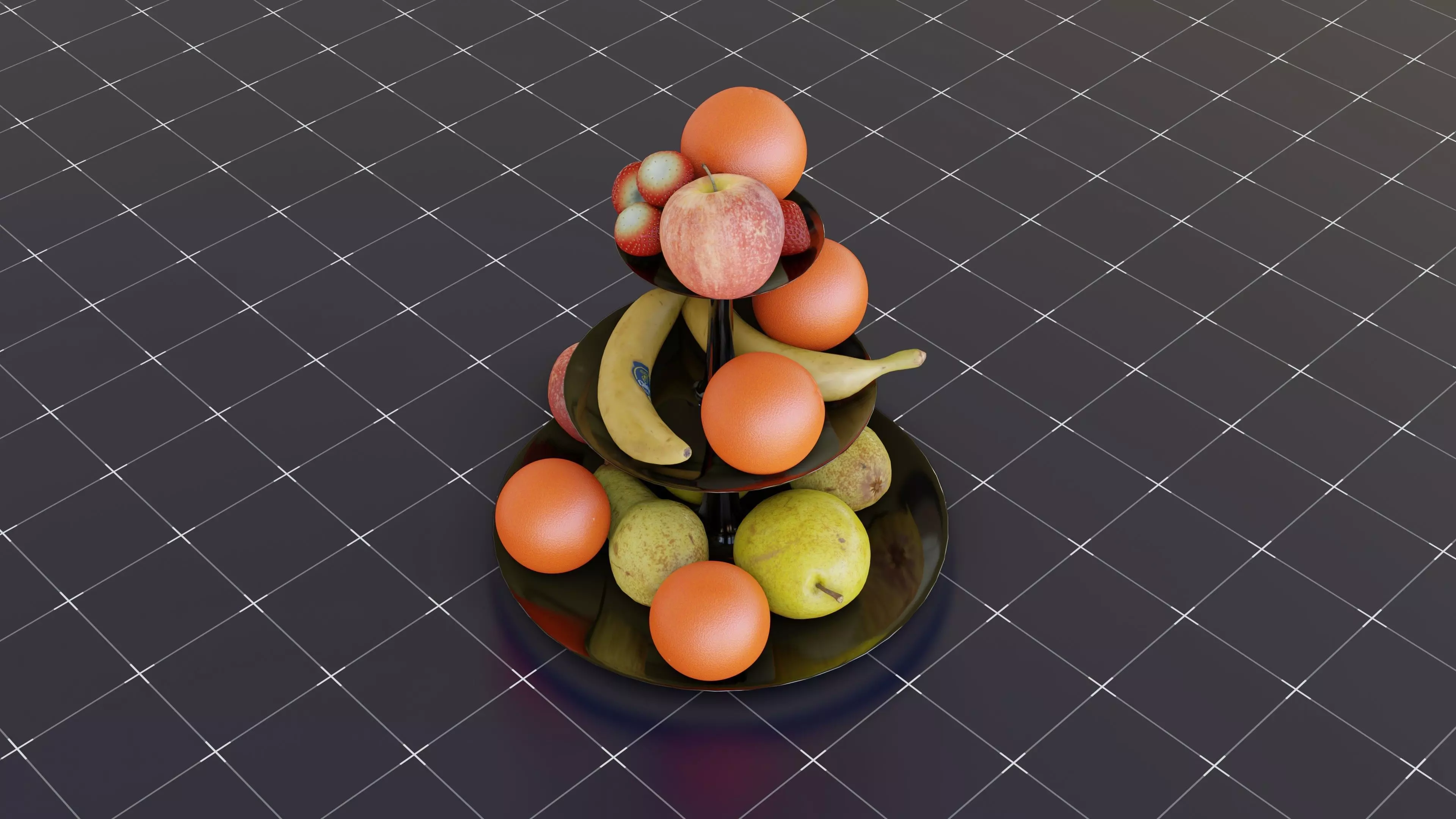 Fruit Bowl Free 3D model_0