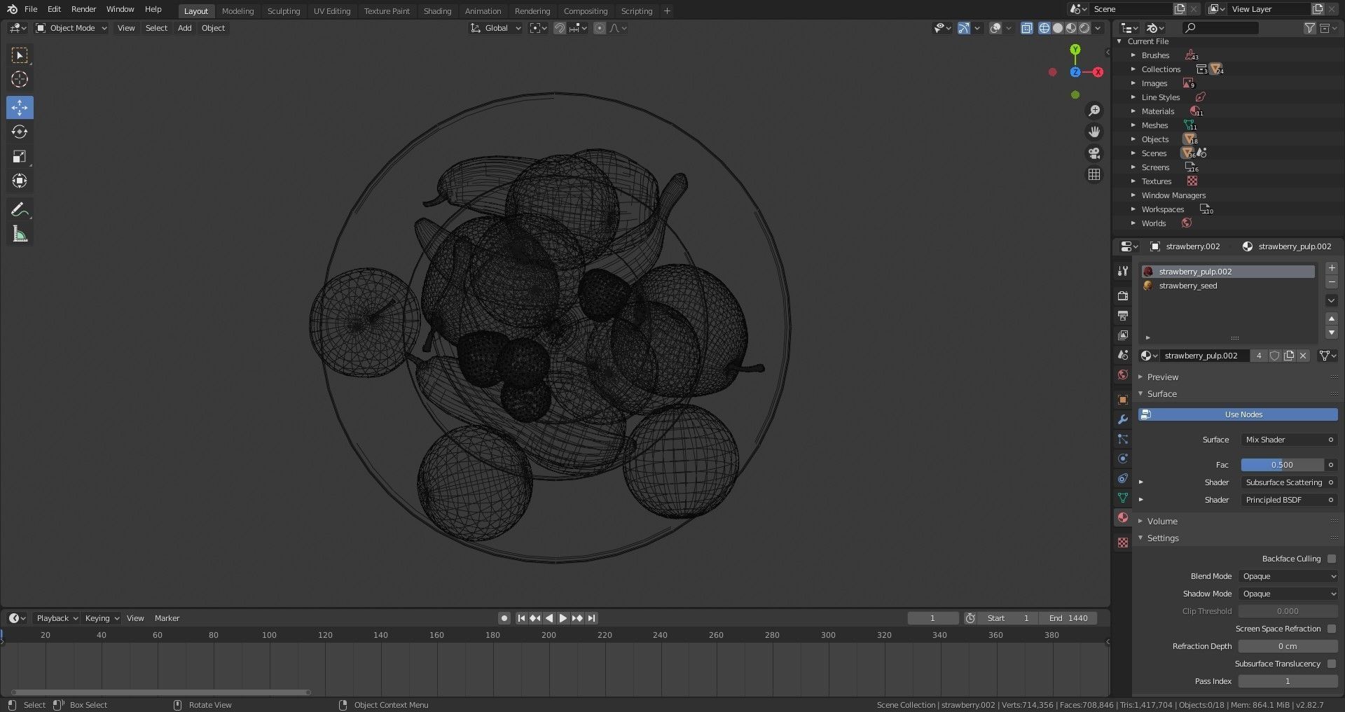 Fruit Bowl Free 3D model_10