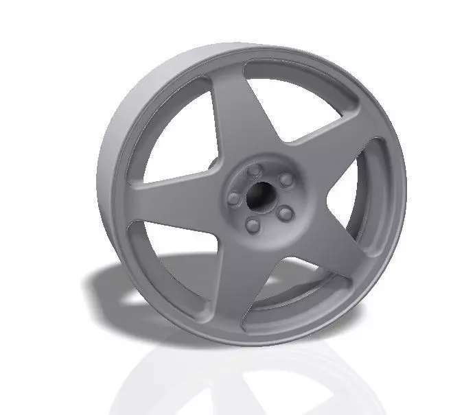 5 spokes rim - print model 3D print model