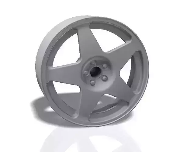 5 spokes rim - print model