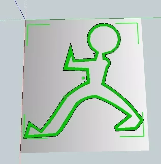 Basic Push Man Free 3D print model
