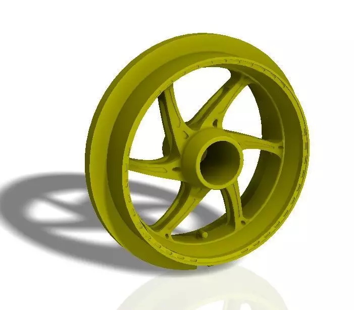 Front and rear OZ 6 spoke bike rims - print model 3D print model