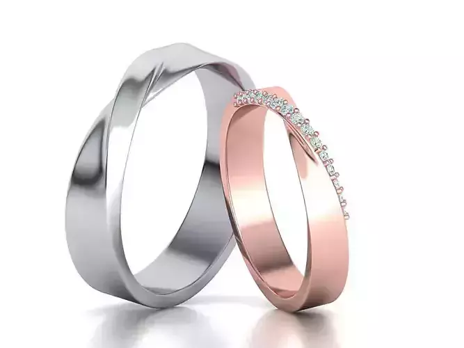 Mobius Wedding Set 3dmodels 3D Model Collection