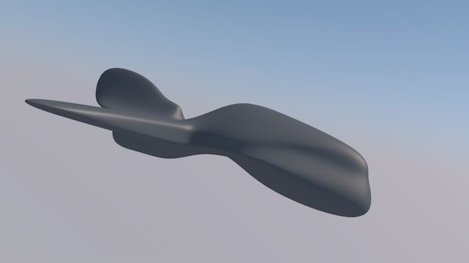 Spy Plane UAV 3D Exterior Design Low-poly 3D model_3