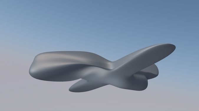 Spy Plane UAV 3D Exterior Design Low-poly 3D model_2