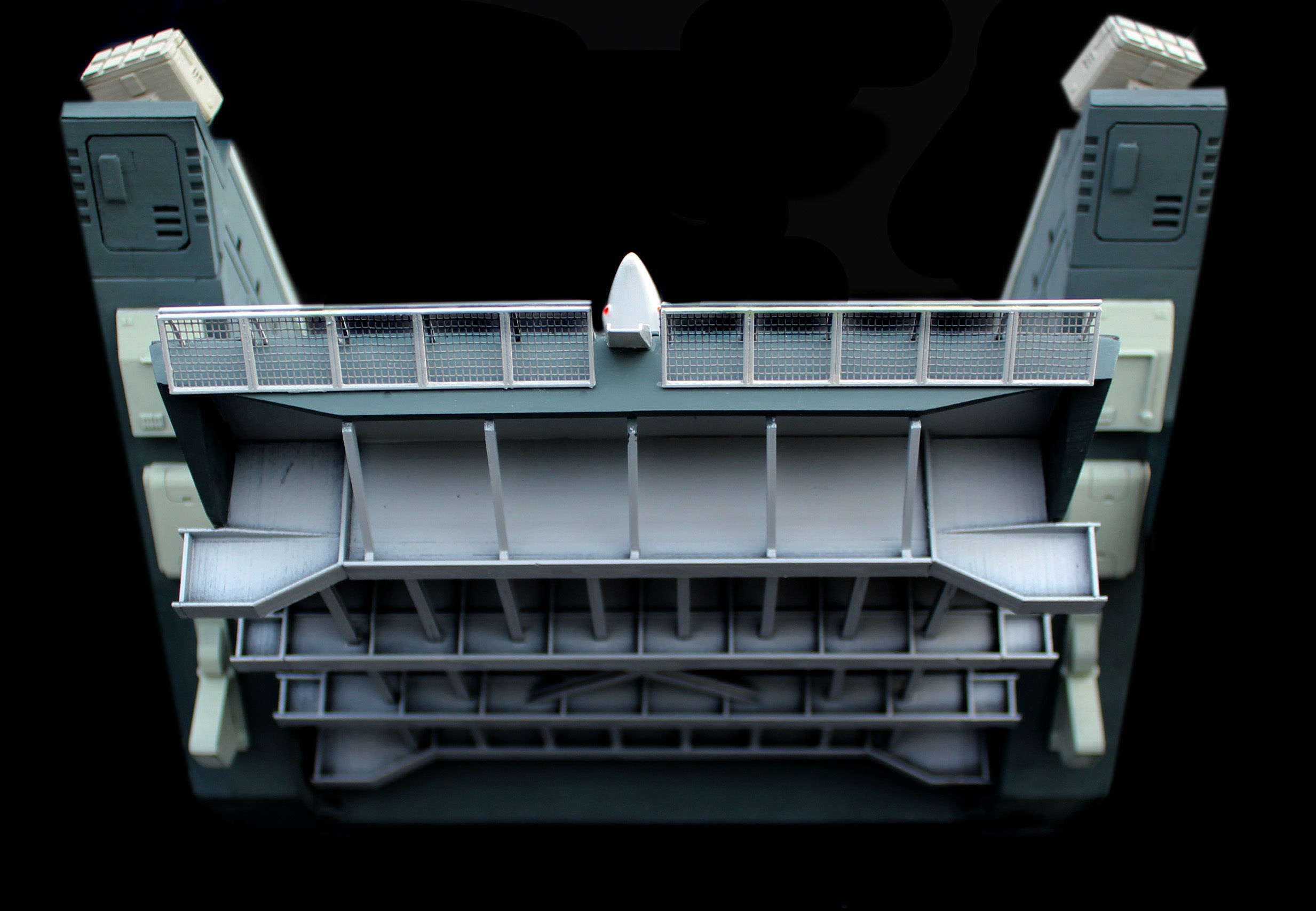 Set2 - Macross SDF-1 Prometheus Double Hangar elevator 3D print model_29