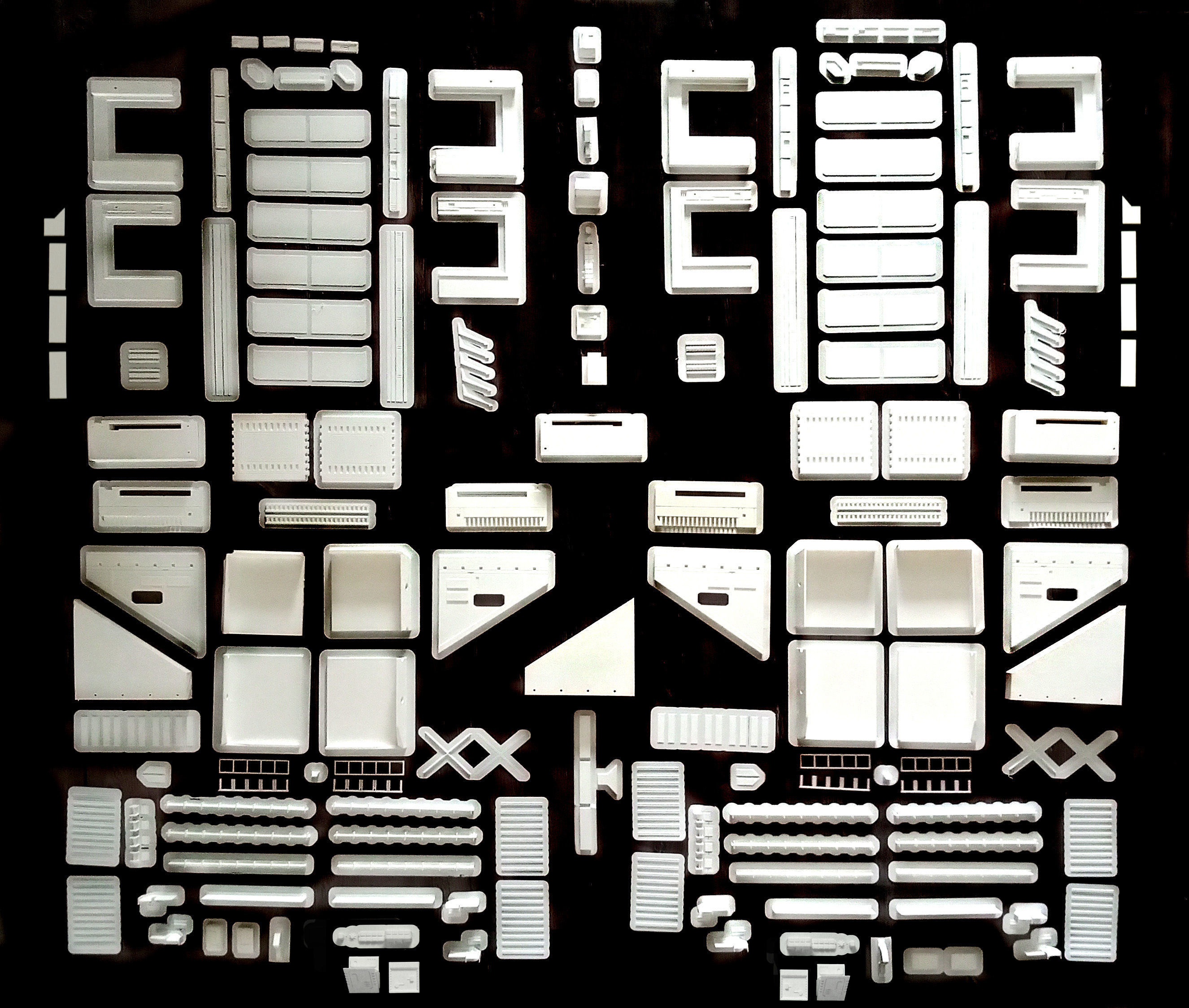 Set2 - Macross SDF-1 Prometheus Double Hangar elevator 3D print model_46