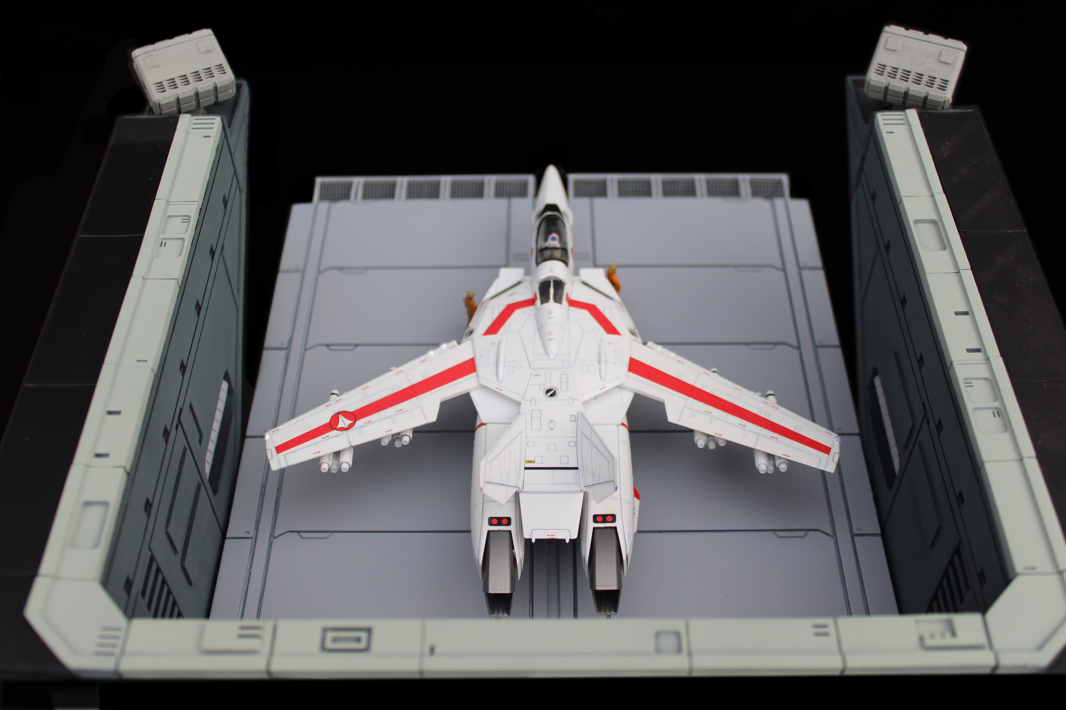 Set2 - Macross SDF-1 Prometheus Double Hangar elevator 3D print model_24