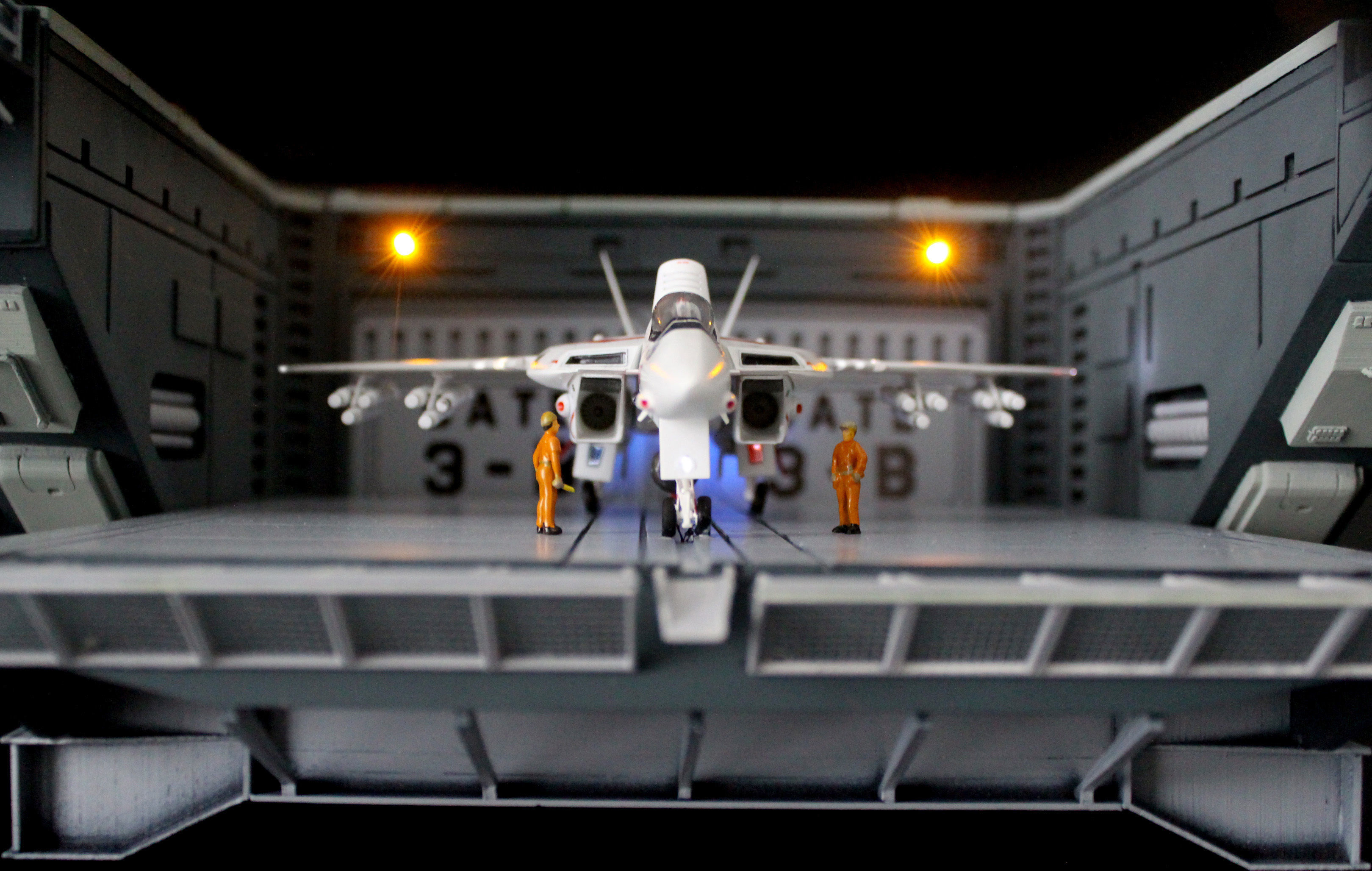 Set2 - Macross SDF-1 Prometheus Double Hangar elevator 3D print model_23