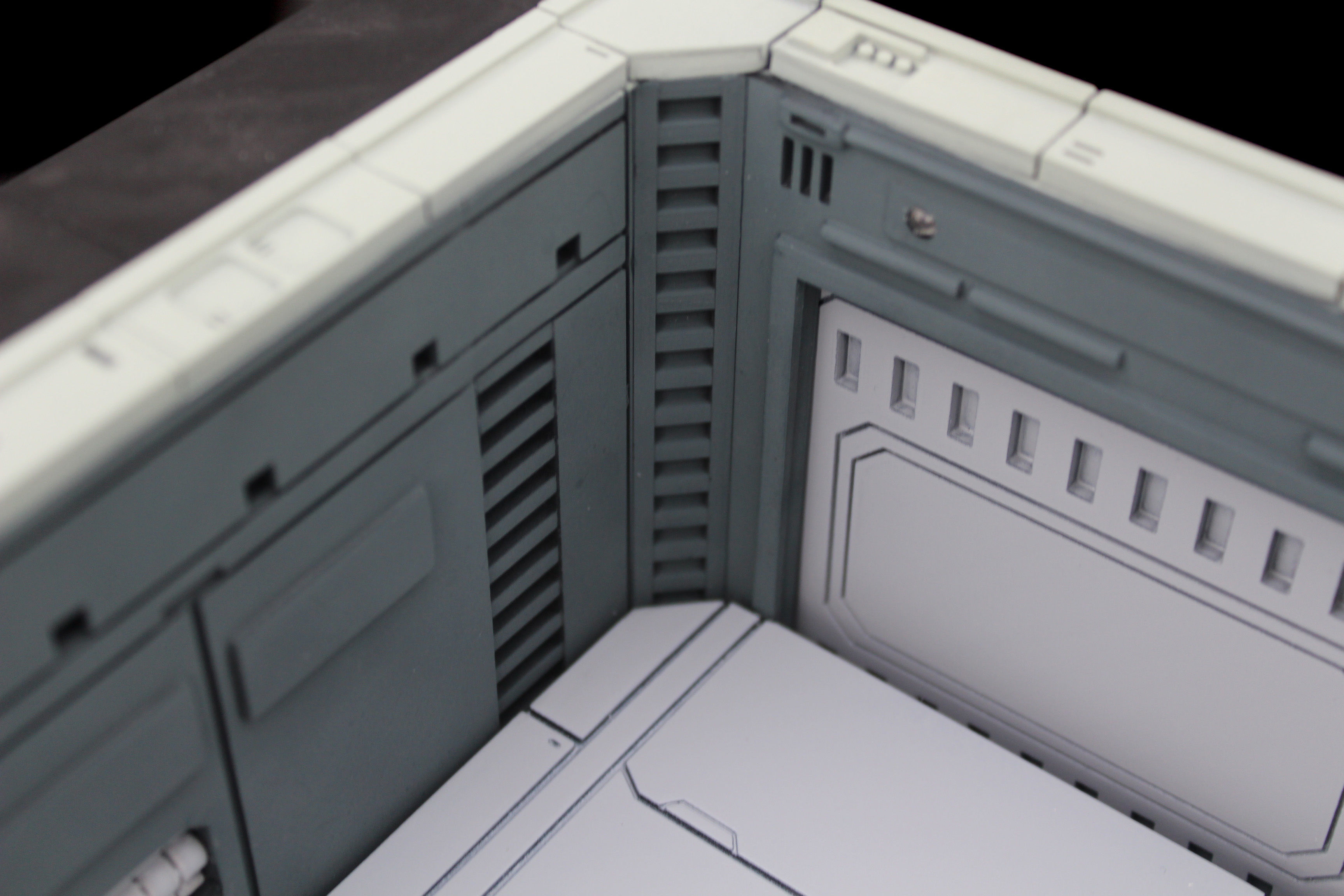 Set2 - Macross SDF-1 Prometheus Double Hangar elevator 3D print model_45