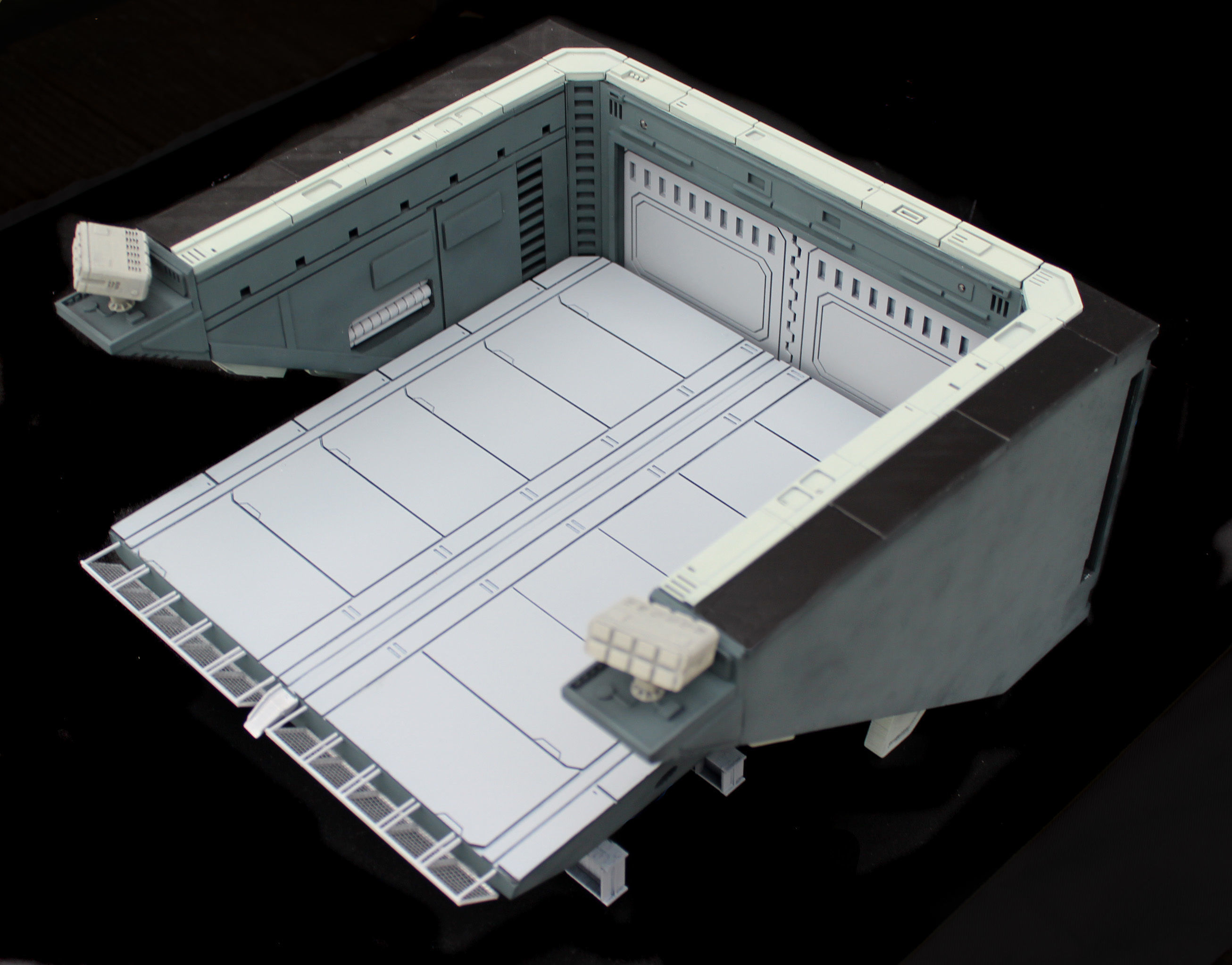Set2 - Macross SDF-1 Prometheus Double Hangar elevator 3D print model_34