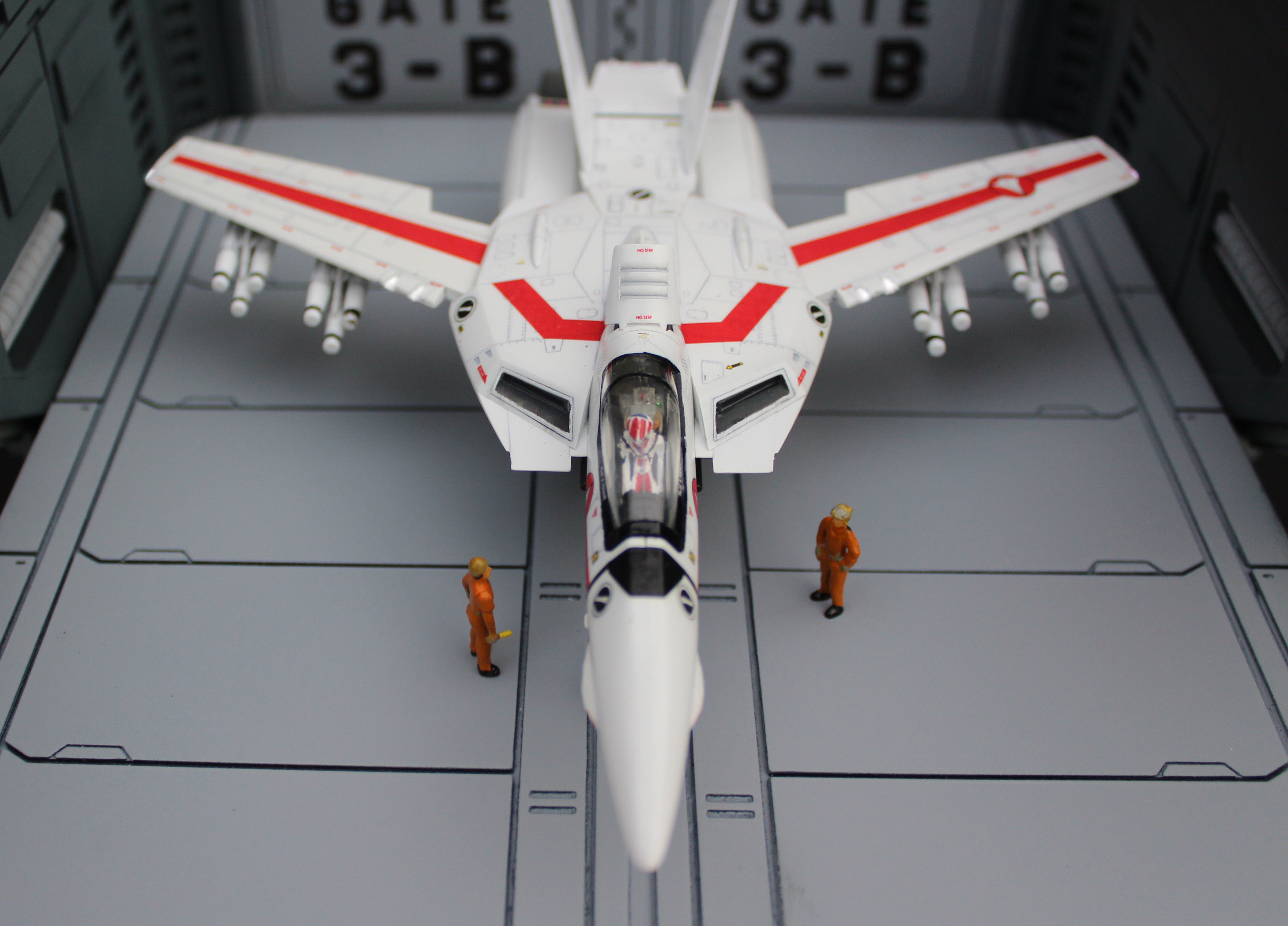 Set2 - Macross SDF-1 Prometheus Double Hangar elevator 3D print model_13