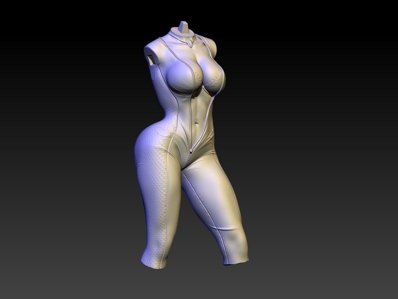 Black Cat Undressing 3D print model_6