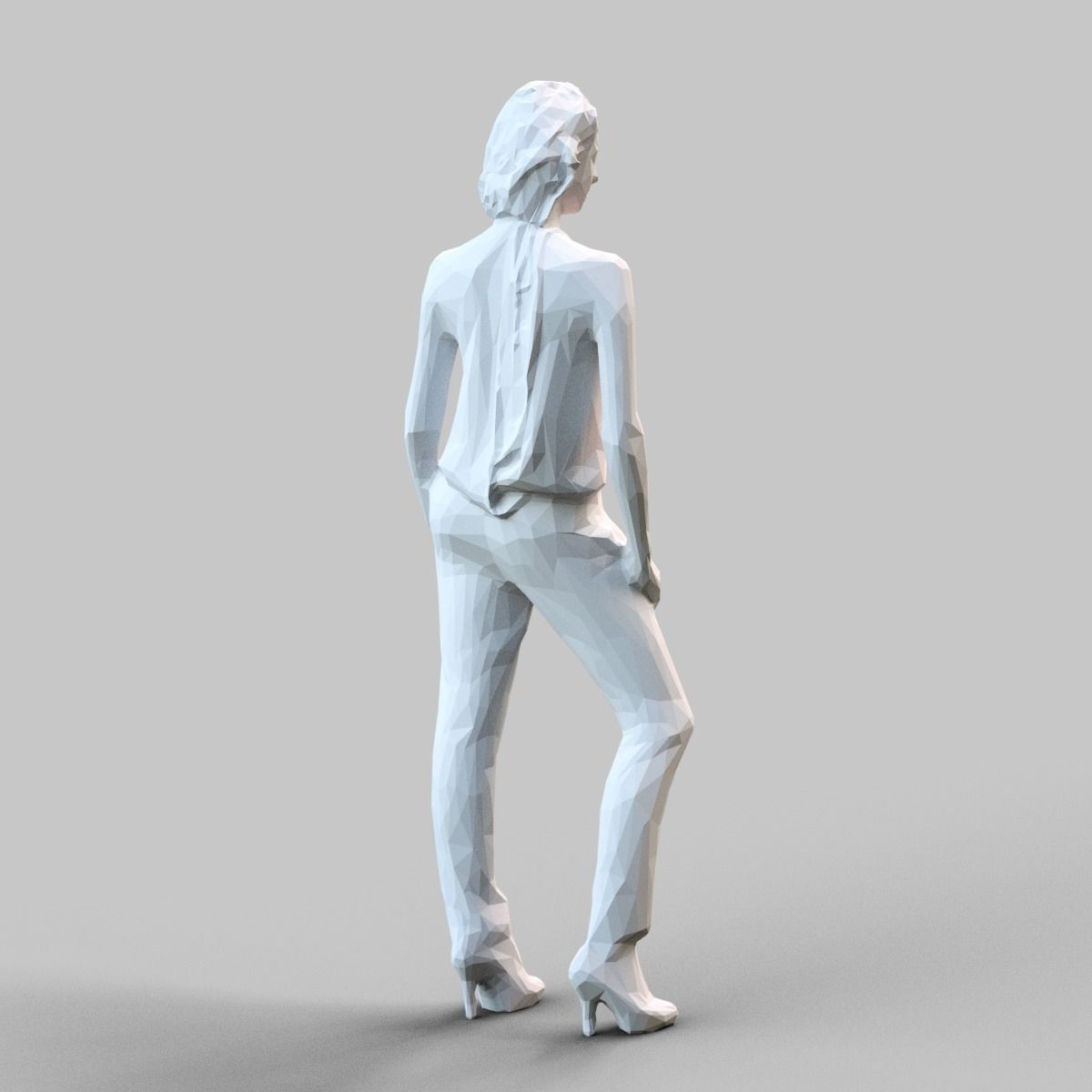 Girl Posing 3D print model_2