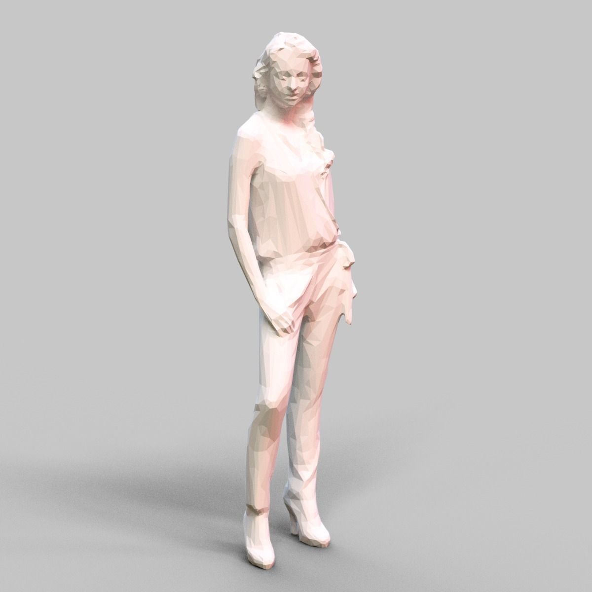 Girl Posing 3D print model_5