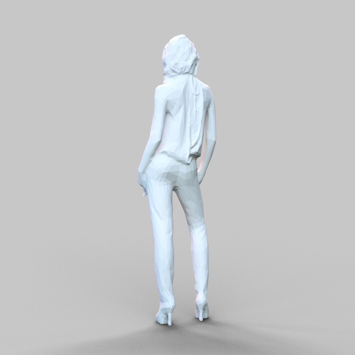 Girl Posing 3D print model_4