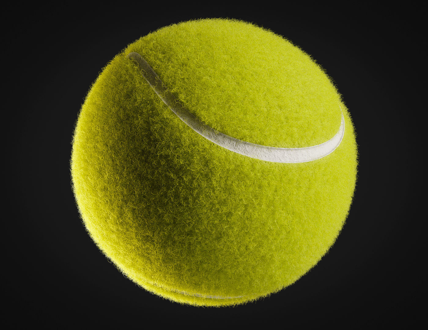Tennis ball 3D model_9