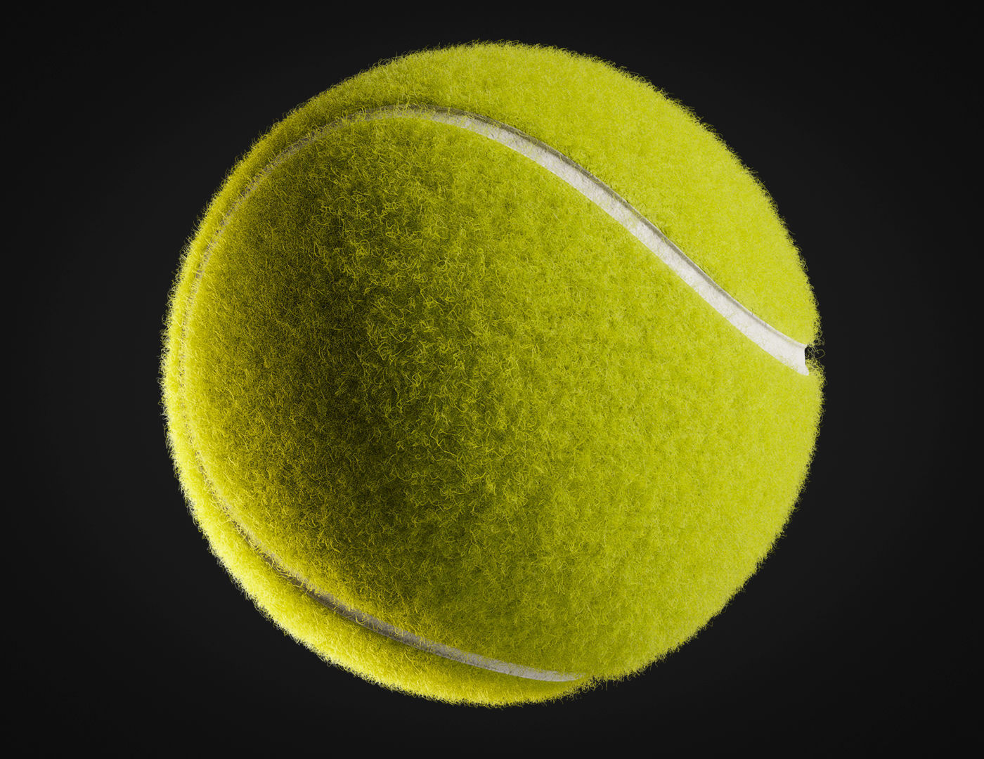 Tennis ball 3D model_2