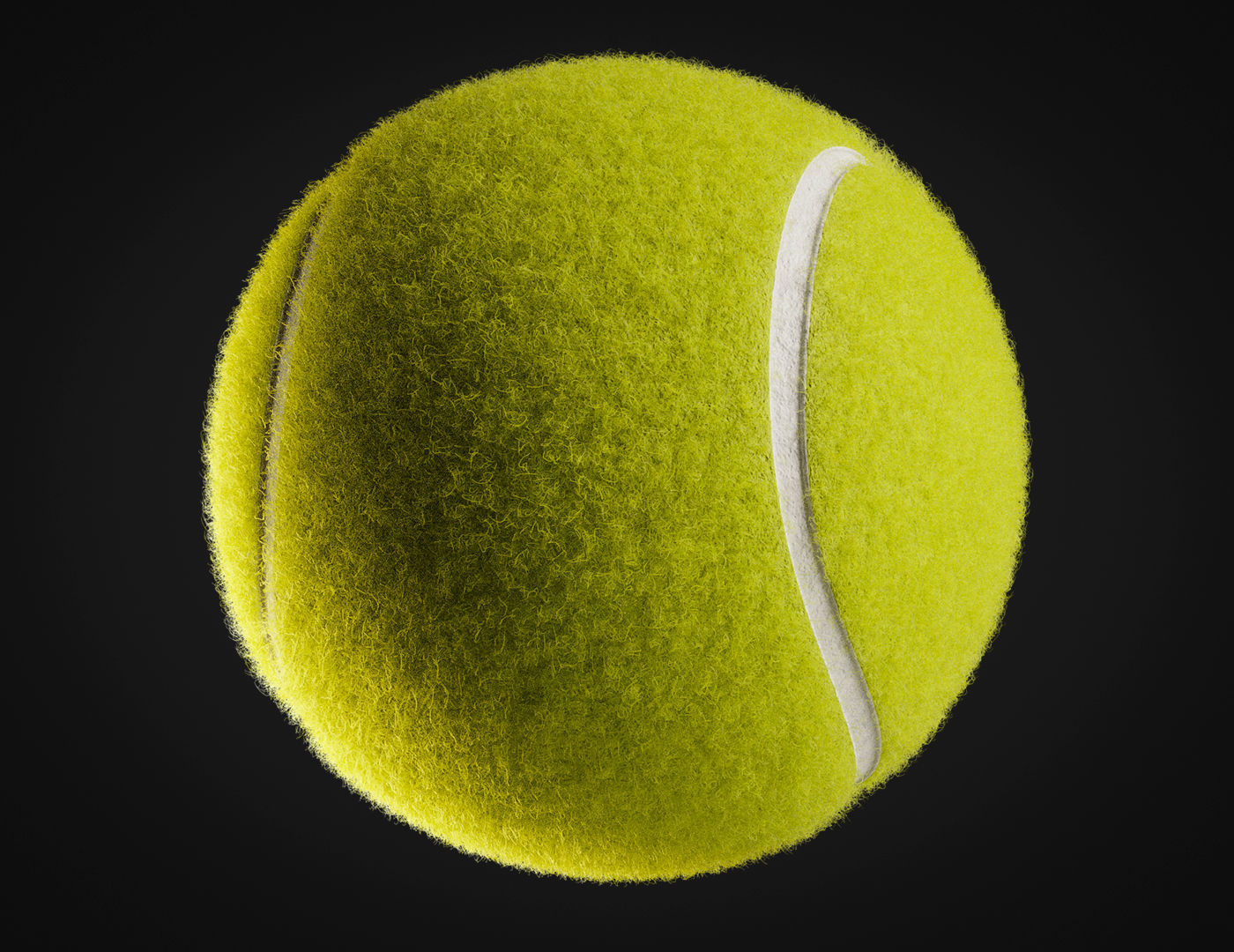 Tennis ball 3D model_4
